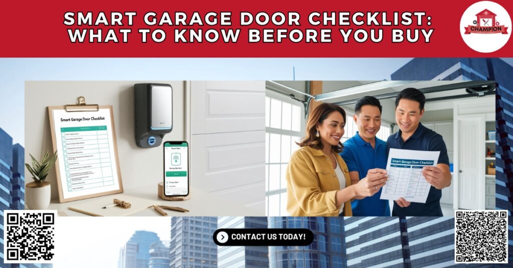 Smart Garage Door Checklist